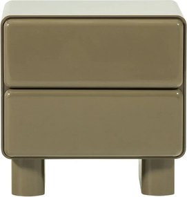 Noptieră verde cu aspect lucios Lustra – WOOOD