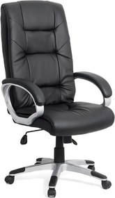 Scaun directorial piele ecologica OFF 315 negru