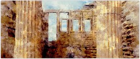 Tablou - Erechtheion, Atena, Grecia (120x50 cm)