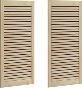 vidaXL Ușă de Dulap cu ușă 2 pcs natural 49,5 x 2,1 x 110 cm