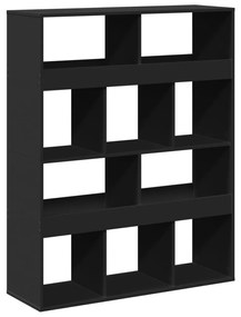 3309358 vidaXL Bibliotecă, negru, 100x33x125,5 cm, lemn prelucrat