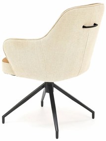 Scaun rotativ K527 maro/bej
