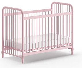 Pătuț Bebeluși BRONXX, Roz Prăfuit, 60 x 120 cm (Metal) – BRONXX – Vipack