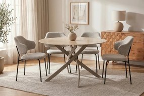 Masa rotunda cu blat din ceramica ALPINE 120cm