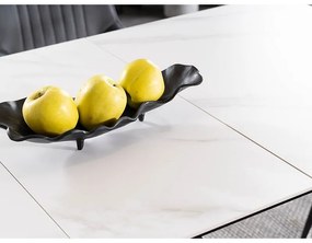 Masa de bucaterie Westin I, 120 x 80 cm, marmura/negru