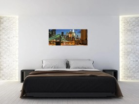 Tablou - Pod cu New York (120x50 cm)