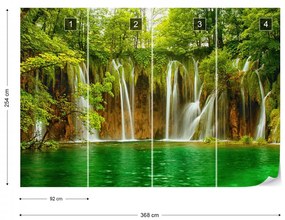 Fototapet - Cascadă Verde Smarald