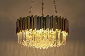 Lustra suspendata, Cristale de Sticla, Glamour Gold 80
