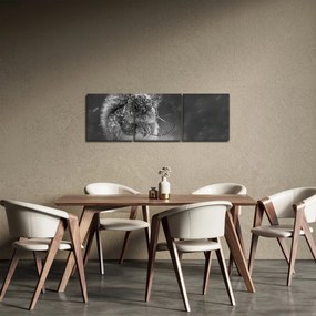 Tablou - Veveriță în timpul iernii (cu ceas) (90x30 cm)