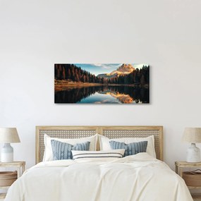 Tablou - Alpi, Italia, Dolomiți, Lago Antorno (120x50 cm)