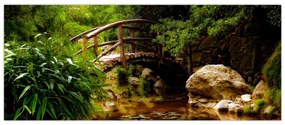 Tablou - Pod prin râu (120x50 cm)
