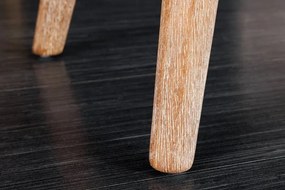 Bancheta eleganta, tapitata Scarlett 90cm, catifea bej cafea A-43279 VC