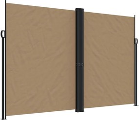 vidaXL Copertină laterală retractabilă, taupe, 220x1000 cm