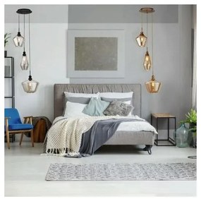 Lustră pe cablu MIA 3xE27/60W/230V alamă Searchlight 5423-3AB