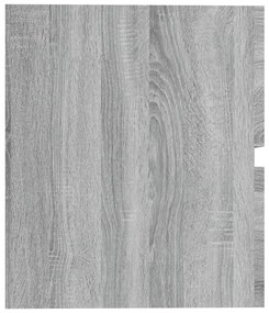 Dulap de chiuveta, sonoma gri, 60x38,5x45 cm, lemn prelucrat sonoma gri, Dulap pentru chiuveta, 1
