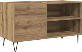 vidaXL Dulap discuri stejar artizanal, 84,5x38x48 cm, lemn prelucrat