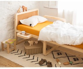 Covor crem lavabil/țesut manual din bumbac 170x120 cm Bereber Rhombs – Lorena Canals