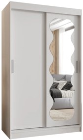 Dulap de haine 120 cm Spock (alb). 1126072