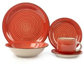Set de masă Banquet Spiral Red 30 de piese