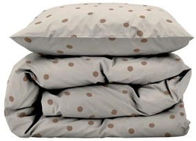 Lenjerie de pat maro din bumbac satinat pentru pat de o persoană 140x200 cm Solaris – Södahl