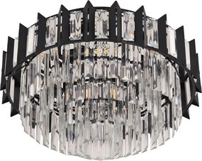 Brilagi - Plafonieră SPECTRA 5xE14/40W/230V diam. 48 cm neagră