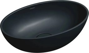 Lavoar pe blat Omnires Shell M+ finisaj negru lava mat 50 cm