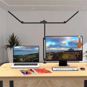 Lampă LED flexibilă birou, dimabilă, 36W, 230V, 3000-6500K, CRI 92, negru