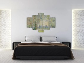 Tablou - Claude Monet, Woman Seated under the Willows, reproducere (150x105 cm)