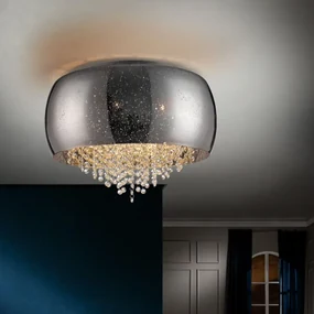 Plafoniera design elegant diam.50cm CAELUM crom SV-618318