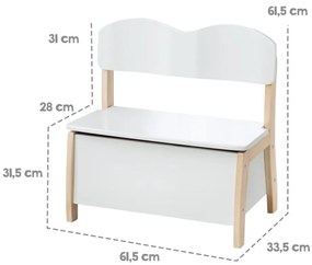 Bancă de copii albă – Roba