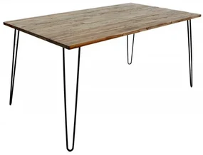 Masa design industrial vintage Scorpion 180cm, salcam maro