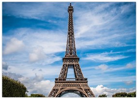 Tablou pe sticlă - Turnul Eiffel (70x50 cm)