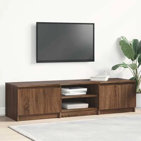 vidaXL Comodă TV, stejar maro, 140x40x35,5 cm, lemn prelucrat