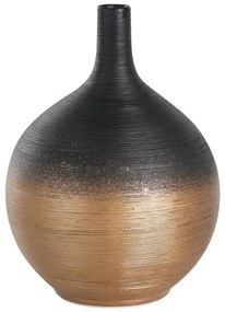 Vază ceramică Eglo 421416 SARYKSU 22x16 cm negru/auriu