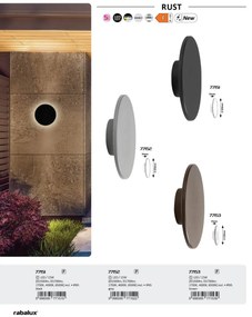 Aplica de exterior iluminat ambiental, Protectie IP65 Rust gri