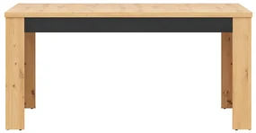 Masă de sufragerie Ostia STO/7/16 (Stejar artisan + Stejar negru) (pentru 6 sau 8 persoane). Promo -21%. 1025966