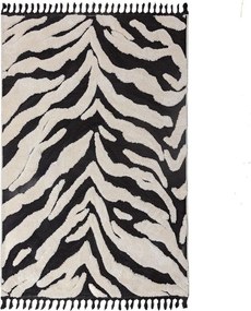 Covor alb-negru 160x230 cm Esra Zebra – Flair Rugs