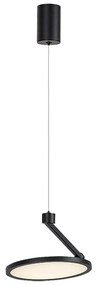 Lustra LED din metal negru reglabila Ovidia