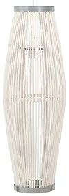 Lampa suspendata, alb, 25x62 cm, rachita, 40 W, oval, E27 Alb, 25 x 62 cm, nu, 1, 1