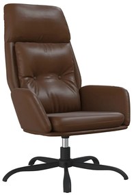 341289 vidaXL Scaun de relaxare, maro, piele ecologică