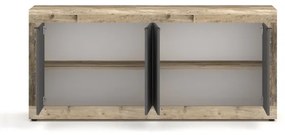 Comodă RUNEA, maro deschis/antracit