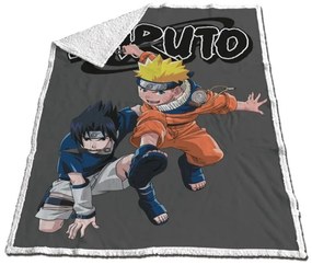 Naruto Sasuke pătură sherpa 120x150cm