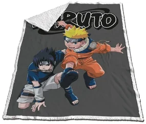 Naruto Sasuke pătură sherpa 120x150cm