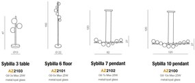 Lampadar / Lampa de podea design modern SYBILLA