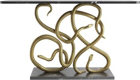 Consola pentru hol WILDLIFE SNAKE 115cm marmura neagra