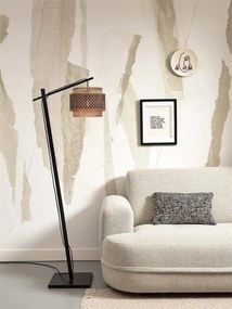 Lampa de podea eco din bambus Bhutan S 25x20, negru/ natur