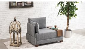 Fotoliu colțar TULA, gri, stânga