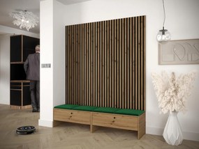 Mobilier hol Esmaldos V (Stejar artisan + Negru + Verde) . 1104716