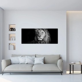 Tablou - Leu, alb și negru (120x50 cm)