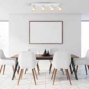 Spot ANDY 4xGU10/8W/230V alb/auriu